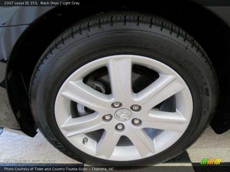 Black Onyx / Light Gray 2007 Lexus ES 350