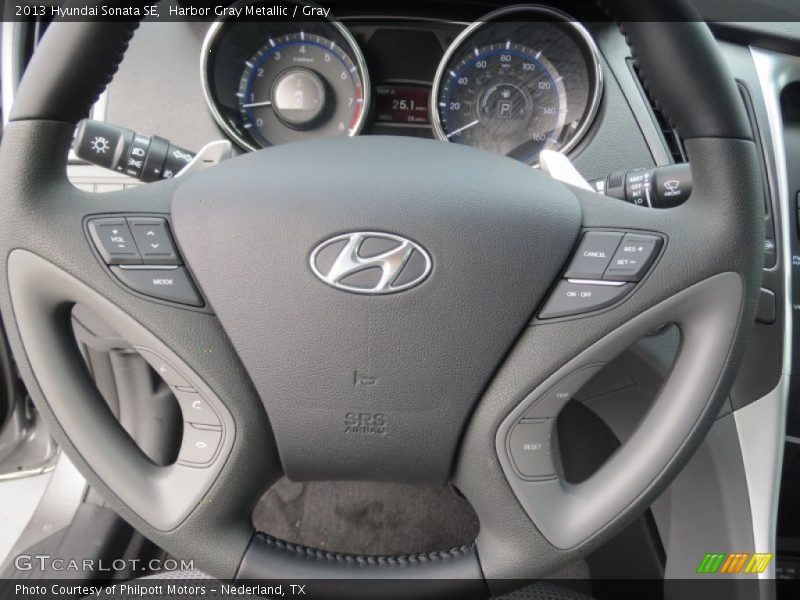 Harbor Gray Metallic / Gray 2013 Hyundai Sonata SE