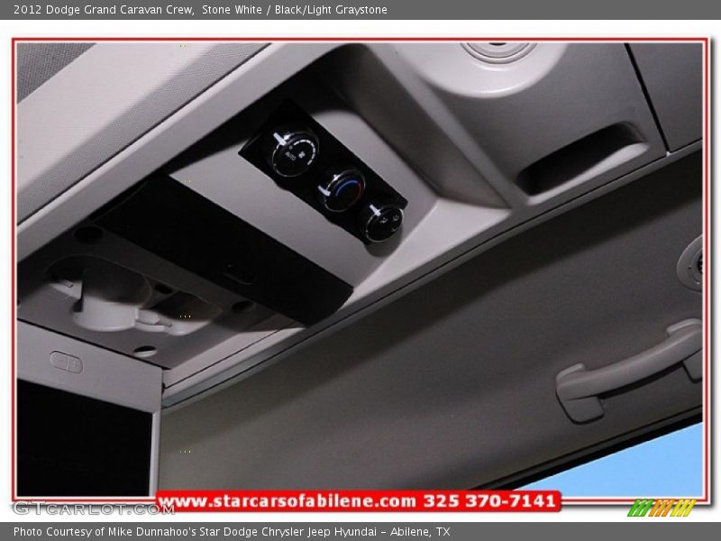 Stone White / Black/Light Graystone 2012 Dodge Grand Caravan Crew