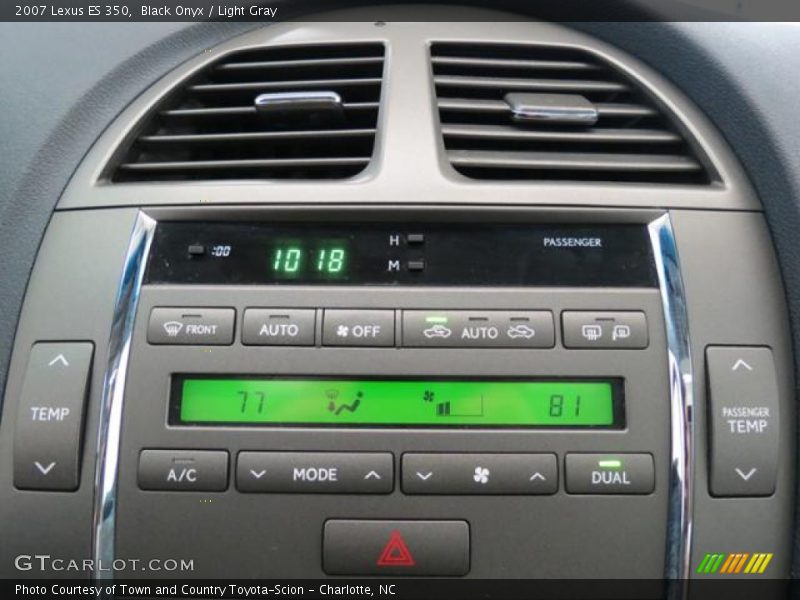 Black Onyx / Light Gray 2007 Lexus ES 350