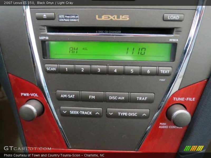 Black Onyx / Light Gray 2007 Lexus ES 350