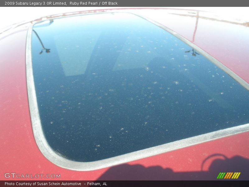 Ruby Red Pearl / Off Black 2009 Subaru Legacy 3.0R Limited