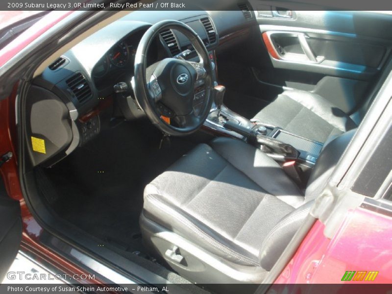 Ruby Red Pearl / Off Black 2009 Subaru Legacy 3.0R Limited