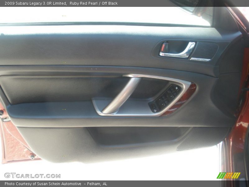 Ruby Red Pearl / Off Black 2009 Subaru Legacy 3.0R Limited