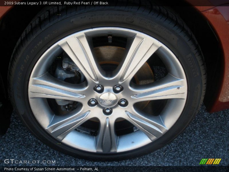 Ruby Red Pearl / Off Black 2009 Subaru Legacy 3.0R Limited