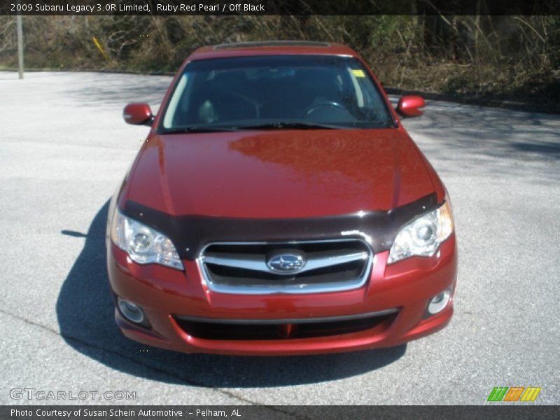 Ruby Red Pearl / Off Black 2009 Subaru Legacy 3.0R Limited