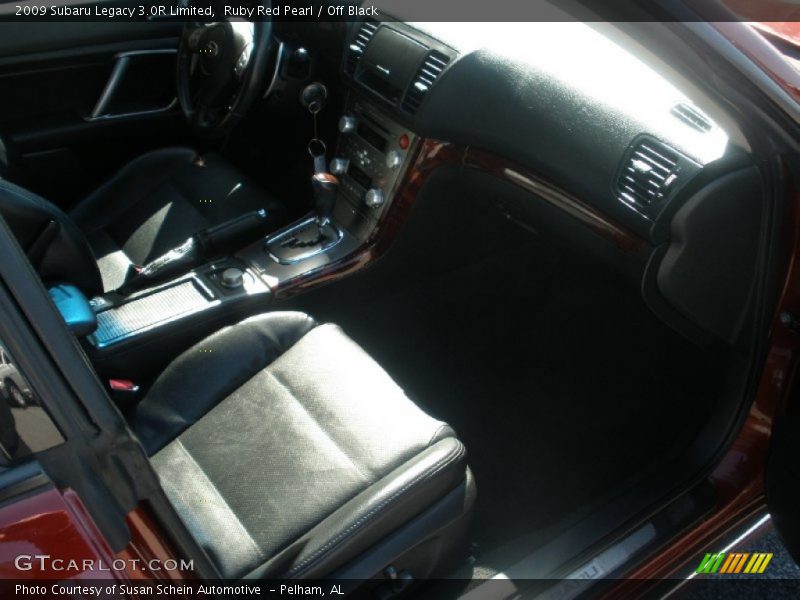 Ruby Red Pearl / Off Black 2009 Subaru Legacy 3.0R Limited