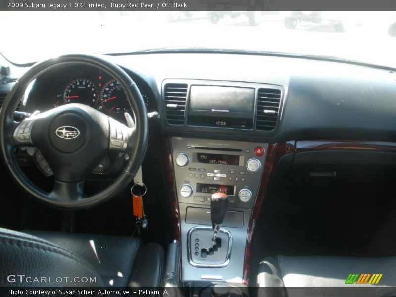 Ruby Red Pearl / Off Black 2009 Subaru Legacy 3.0R Limited