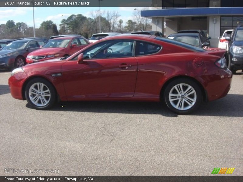 Redfire Pearl / Black 2007 Hyundai Tiburon GS