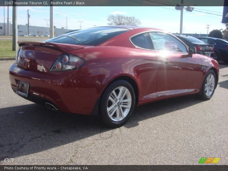 Redfire Pearl / Black 2007 Hyundai Tiburon GS