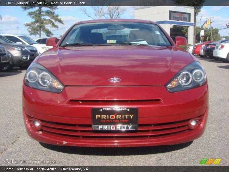 Redfire Pearl / Black 2007 Hyundai Tiburon GS