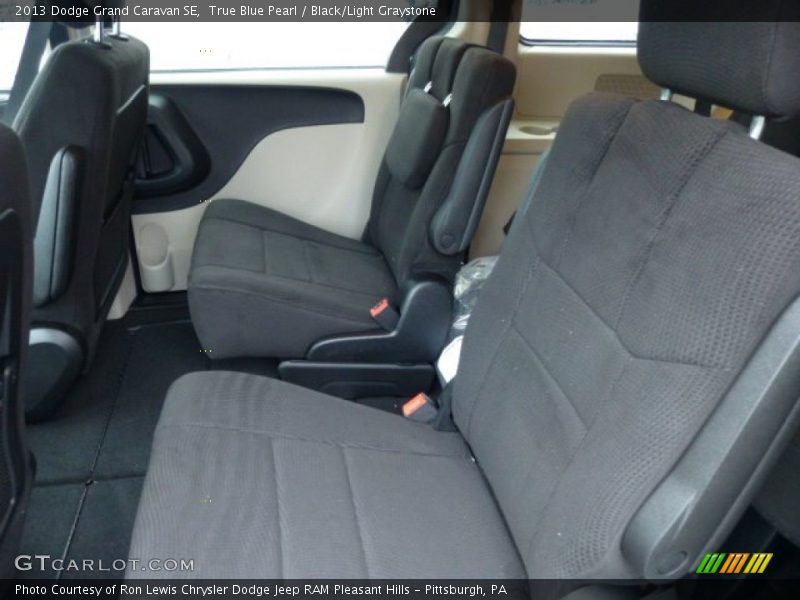 True Blue Pearl / Black/Light Graystone 2013 Dodge Grand Caravan SE