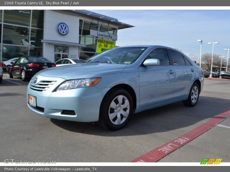 Sky Blue Pearl / Ash 2009 Toyota Camry LE