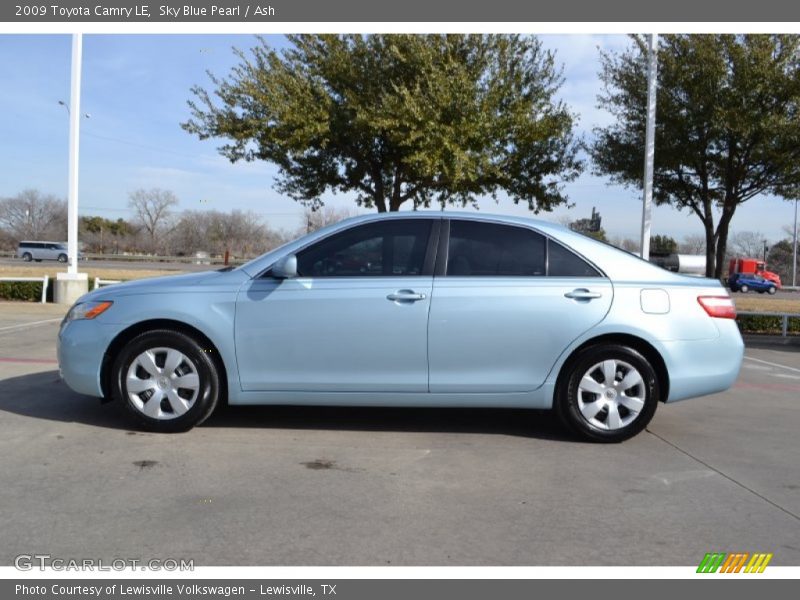 Sky Blue Pearl / Ash 2009 Toyota Camry LE