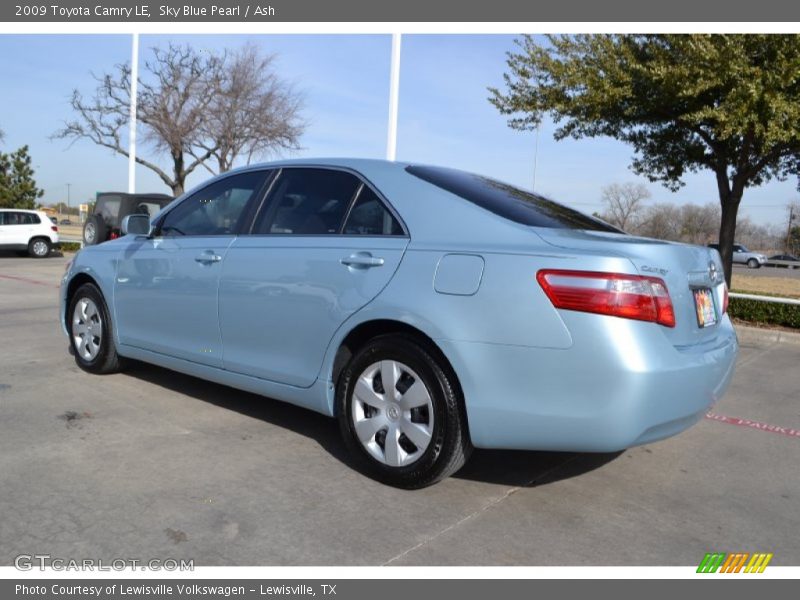 Sky Blue Pearl / Ash 2009 Toyota Camry LE