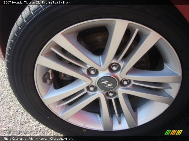 Redfire Pearl / Black 2007 Hyundai Tiburon GS