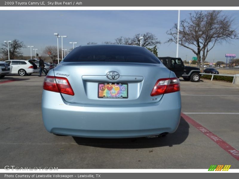 Sky Blue Pearl / Ash 2009 Toyota Camry LE