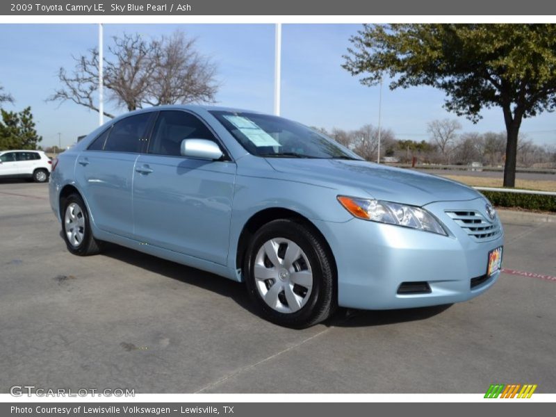 Sky Blue Pearl / Ash 2009 Toyota Camry LE