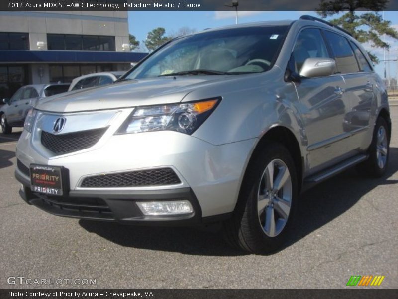 Palladium Metallic / Taupe 2012 Acura MDX SH-AWD Technology