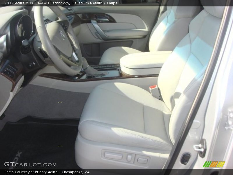 Front Seat of 2012 MDX SH-AWD Technology