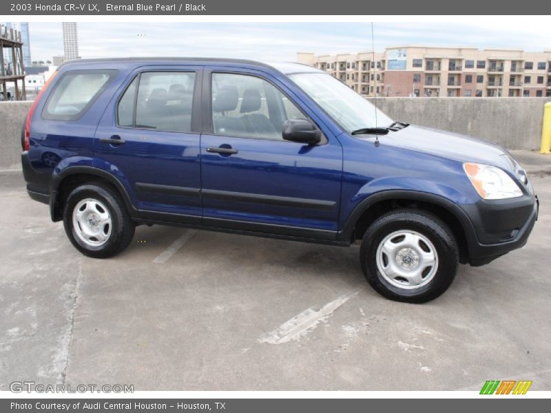 Eternal Blue Pearl / Black 2003 Honda CR-V LX