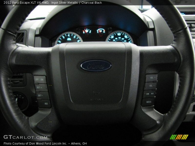 Ingot Silver Metallic / Charcoal Black 2012 Ford Escape XLT V6 4WD