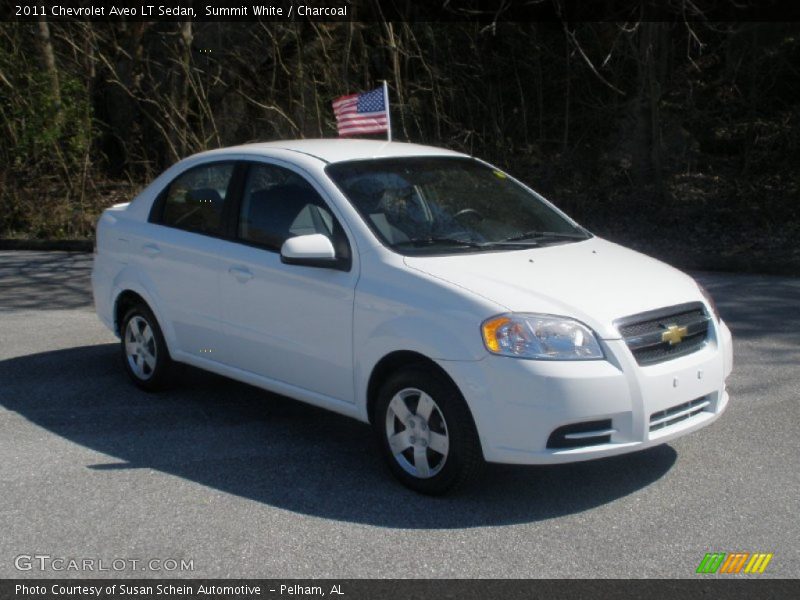 Summit White / Charcoal 2011 Chevrolet Aveo LT Sedan