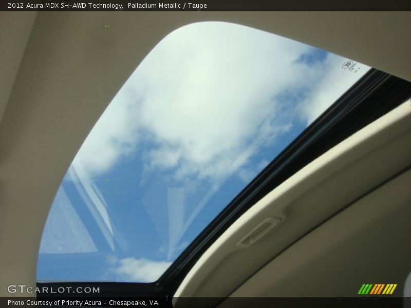 Palladium Metallic / Taupe 2012 Acura MDX SH-AWD Technology
