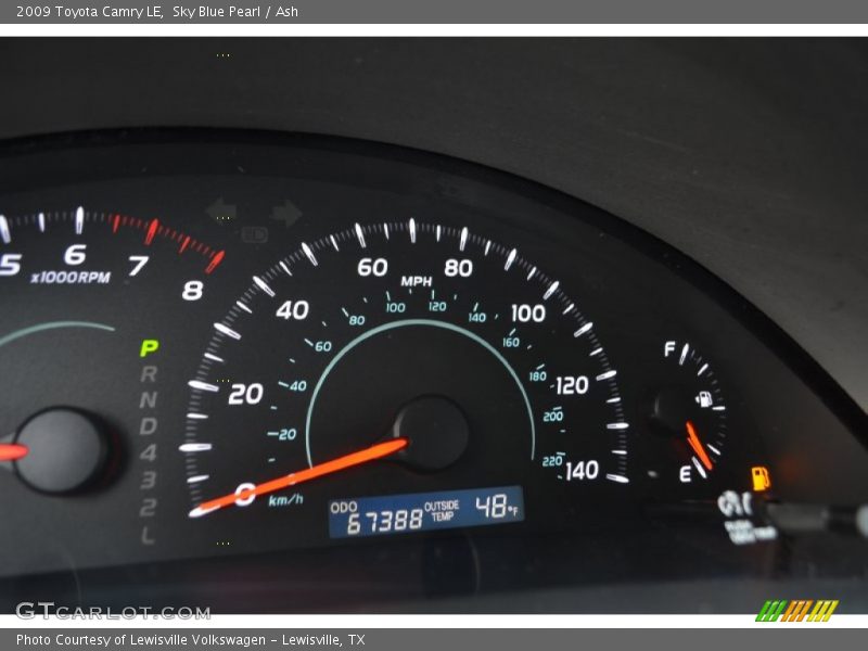 Sky Blue Pearl / Ash 2009 Toyota Camry LE