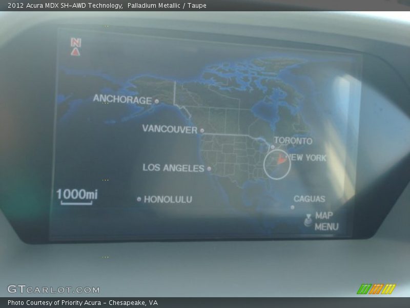 Palladium Metallic / Taupe 2012 Acura MDX SH-AWD Technology