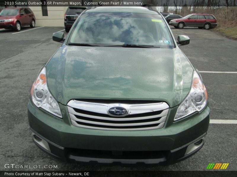 Cypress Green Pearl / Warm Ivory 2010 Subaru Outback 3.6R Premium Wagon