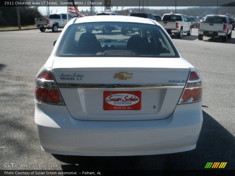 Summit White / Charcoal 2011 Chevrolet Aveo LT Sedan