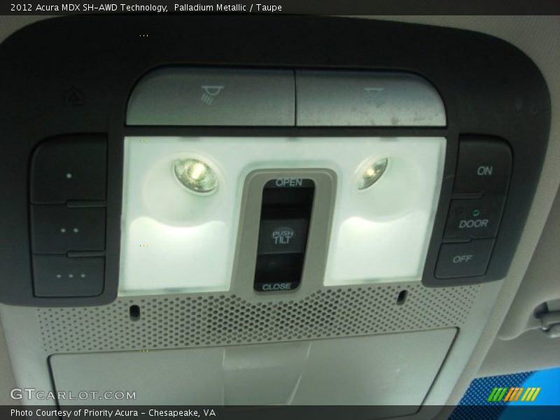 Palladium Metallic / Taupe 2012 Acura MDX SH-AWD Technology