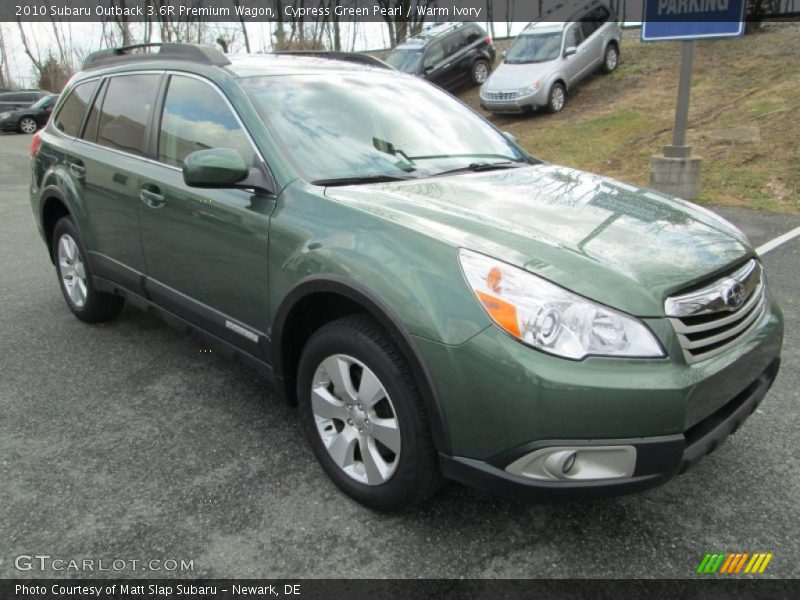 Cypress Green Pearl / Warm Ivory 2010 Subaru Outback 3.6R Premium Wagon