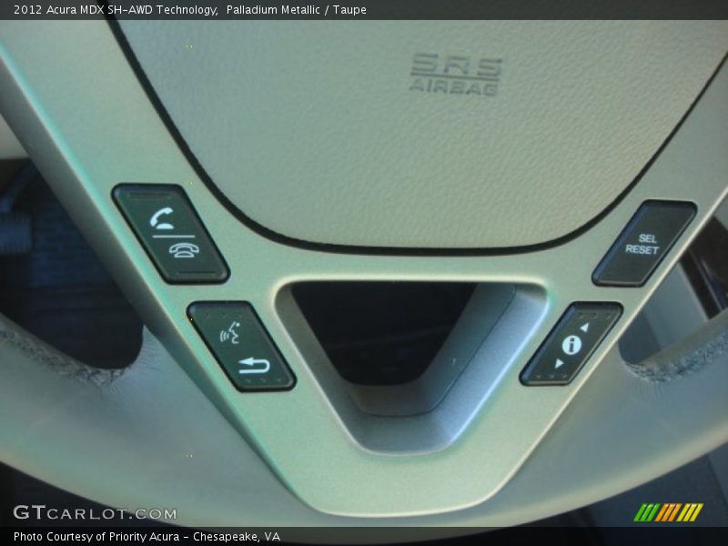 Palladium Metallic / Taupe 2012 Acura MDX SH-AWD Technology