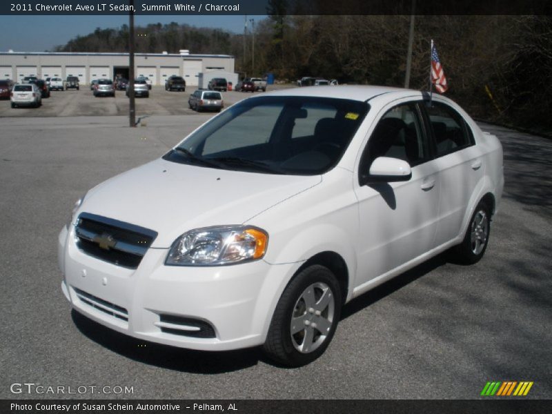 Summit White / Charcoal 2011 Chevrolet Aveo LT Sedan