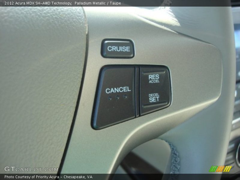 Palladium Metallic / Taupe 2012 Acura MDX SH-AWD Technology