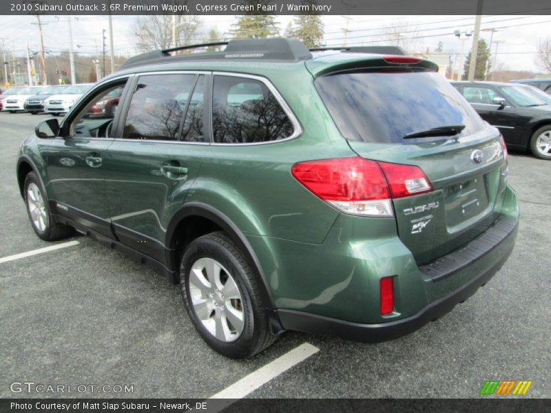 Cypress Green Pearl / Warm Ivory 2010 Subaru Outback 3.6R Premium Wagon