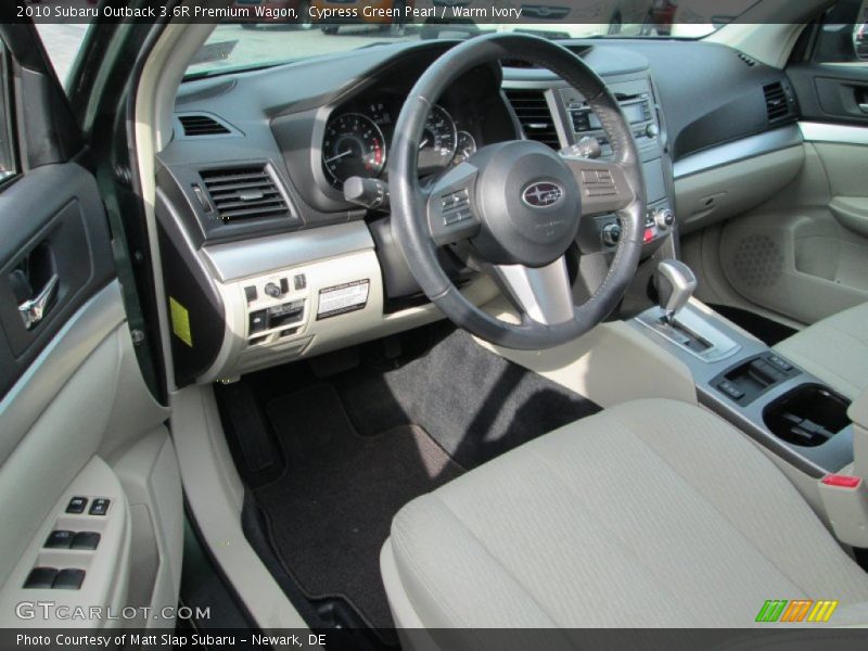  2010 Outback 3.6R Premium Wagon Warm Ivory Interior