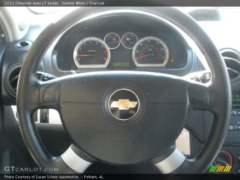 Summit White / Charcoal 2011 Chevrolet Aveo LT Sedan