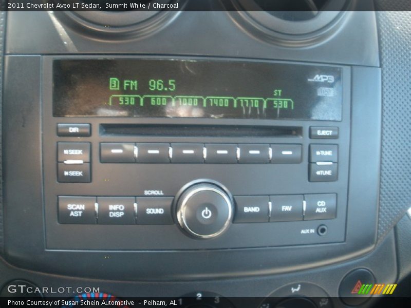 Summit White / Charcoal 2011 Chevrolet Aveo LT Sedan