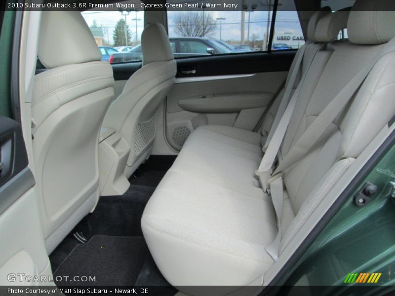 Rear Seat of 2010 Outback 3.6R Premium Wagon