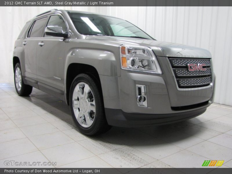 Steel Gray Metallic / Light Titanium 2012 GMC Terrain SLT AWD