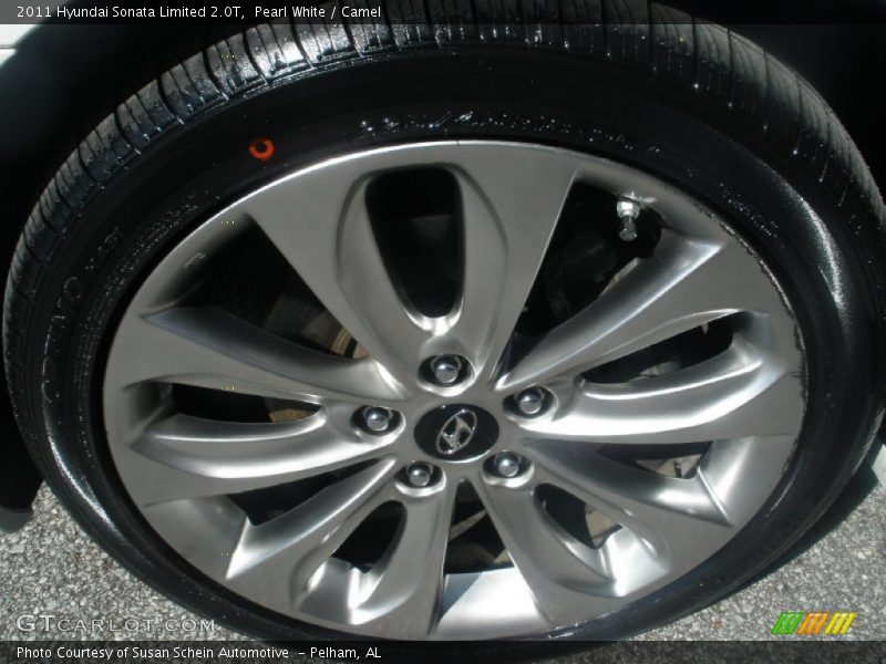 Pearl White / Camel 2011 Hyundai Sonata Limited 2.0T