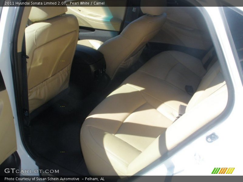 Pearl White / Camel 2011 Hyundai Sonata Limited 2.0T