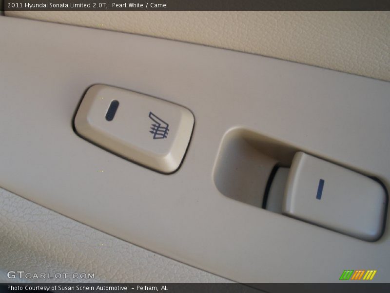 Pearl White / Camel 2011 Hyundai Sonata Limited 2.0T