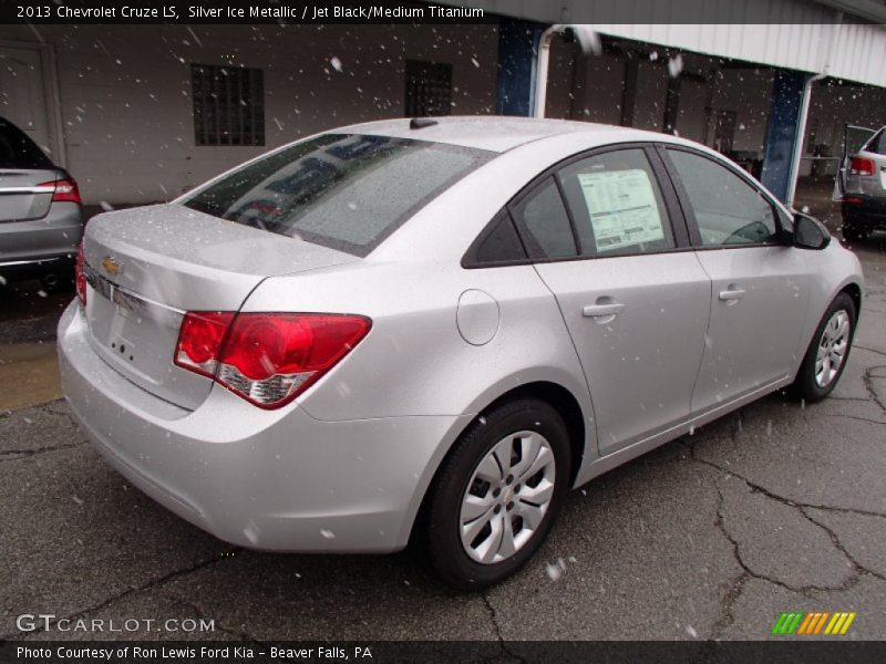 Silver Ice Metallic / Jet Black/Medium Titanium 2013 Chevrolet Cruze LS
