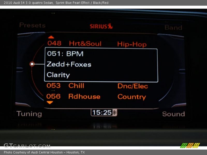 Sprint Blue Pearl Effect / Black/Red 2010 Audi S4 3.0 quattro Sedan