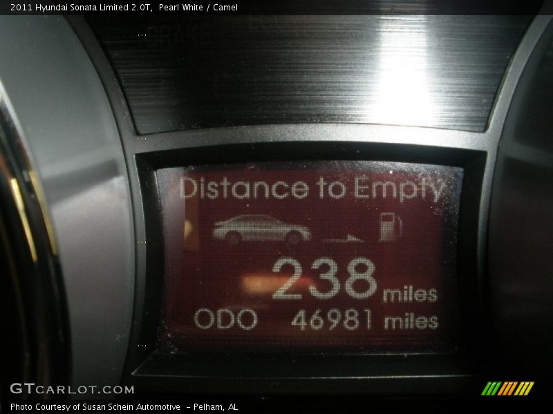 Pearl White / Camel 2011 Hyundai Sonata Limited 2.0T