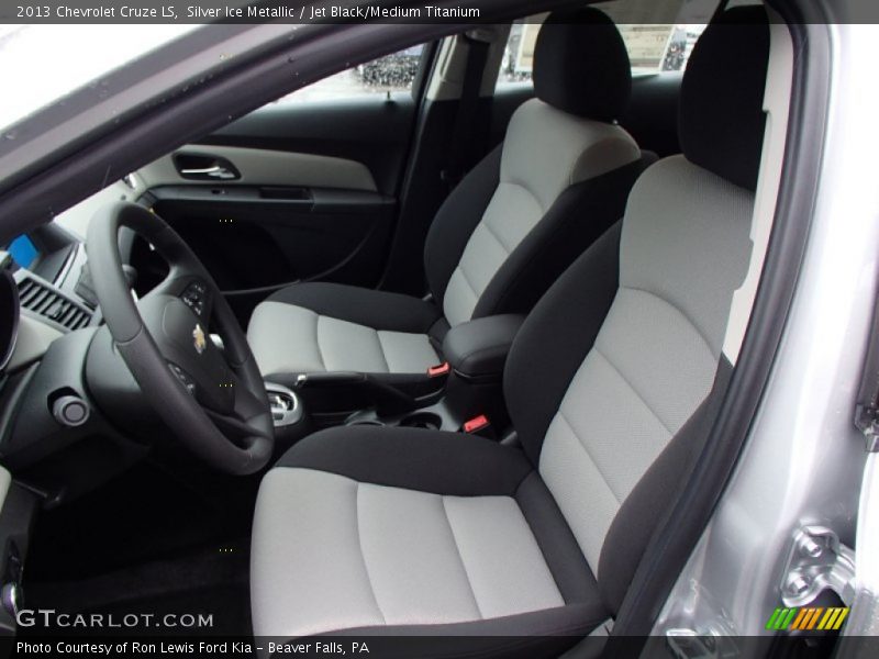 Silver Ice Metallic / Jet Black/Medium Titanium 2013 Chevrolet Cruze LS